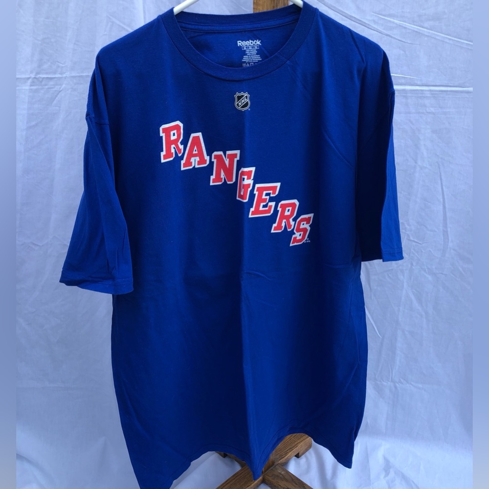 New York Rangers Rick Nash x Reebok NHL T-Shirt XXL *Great Condition